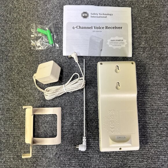 Safety Technology International (STI) 4-Channel Voice Receiver with Antenna & AC - Picture 5 of 6